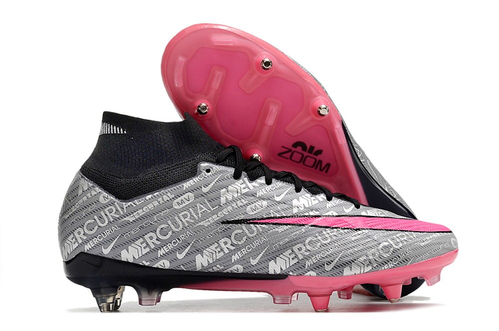 Nike Zoom Mercurial Superfly 9 Elite XXV SG Pro Anti Clog - Metallic Silver/Hyper Pink/Black