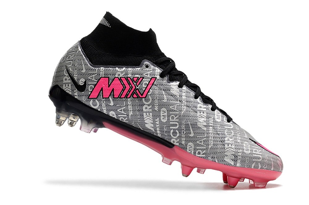 Nike Zoom Mercurial Superfly 9 Elite XXV SG Pro Anti Clog - Metallic Silver/Hyper Pink/Black