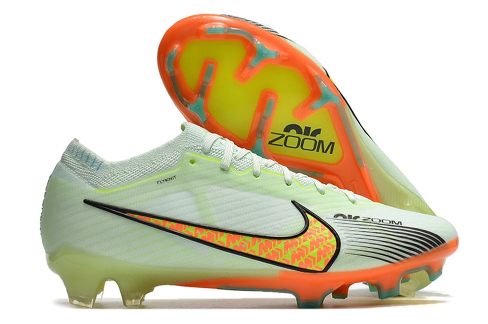 Nike Air Zoom Mercurial Vapor 15 Elite Fg Custom - Barely Green/Black/Orange