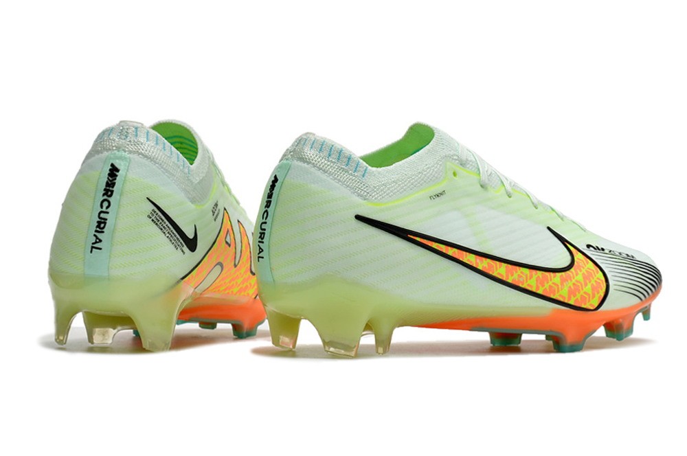 Nike Air Zoom Mercurial Vapor 15 Elite Fg Custom - Barely Green/Black/Orange