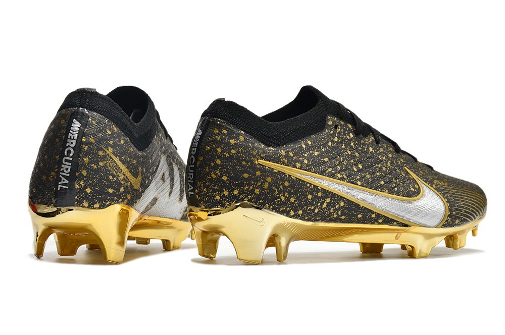 Nike Air Zoom Mercurial Vapor 15 Elite Fg Custom - Black/Gold