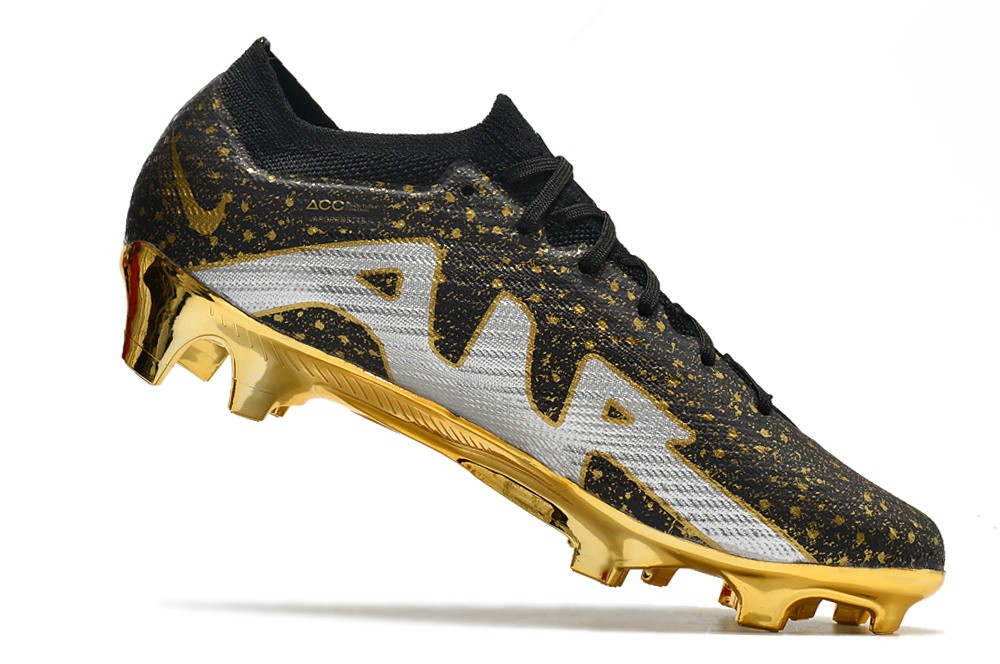 Nike Air Zoom Mercurial Vapor 15 Elite Fg Custom - Black/Gold