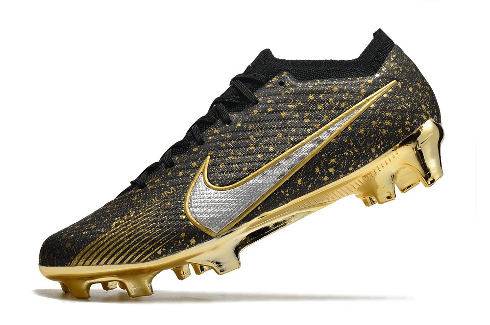 Nike Air Zoom Mercurial Vapor 15 Elite Fg Custom - Black/Gold