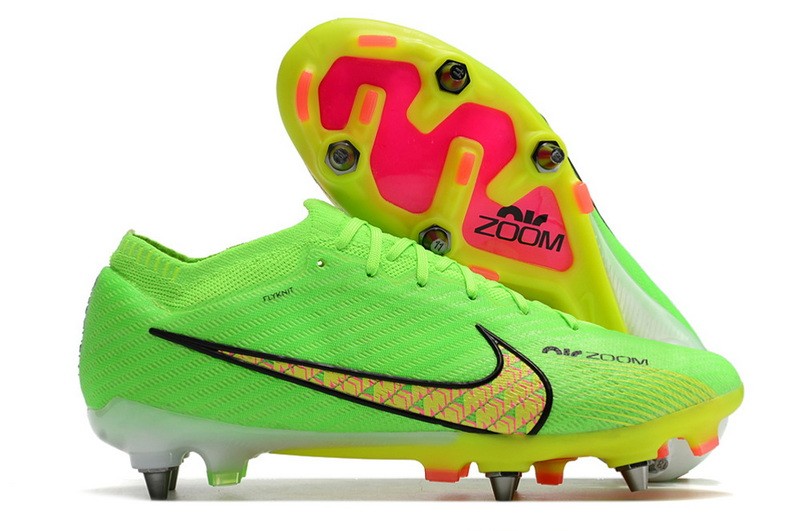 Nike Air Zoom Mercurial Vapor 15 Elite SG-Pro Player Editoin - Green/Yellow/Pink