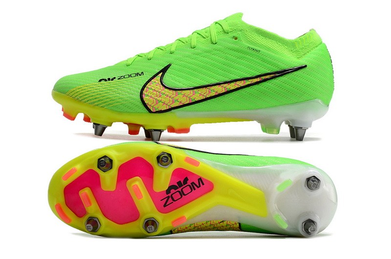 Nike Air Zoom Mercurial Vapor 15 Elite SG-Pro Player Editoin - Green/Yellow/Pink