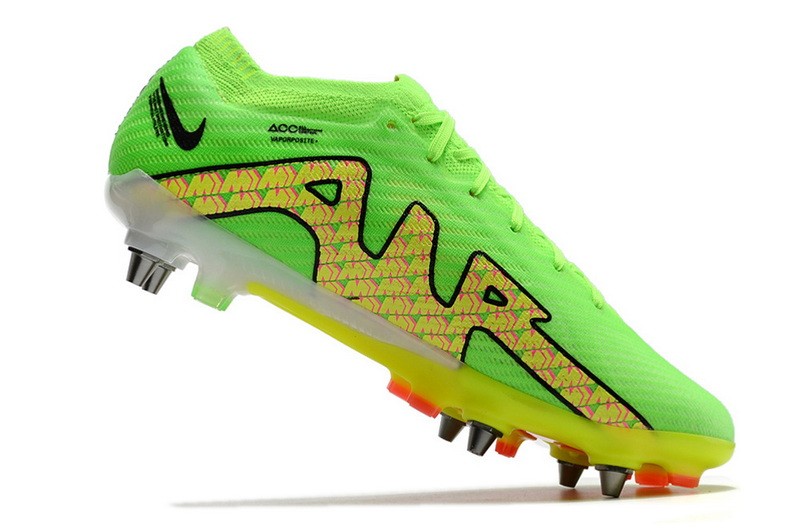 Nike Air Zoom Mercurial Vapor 15 Elite SG-Pro Player Editoin - Green/Yellow/Pink