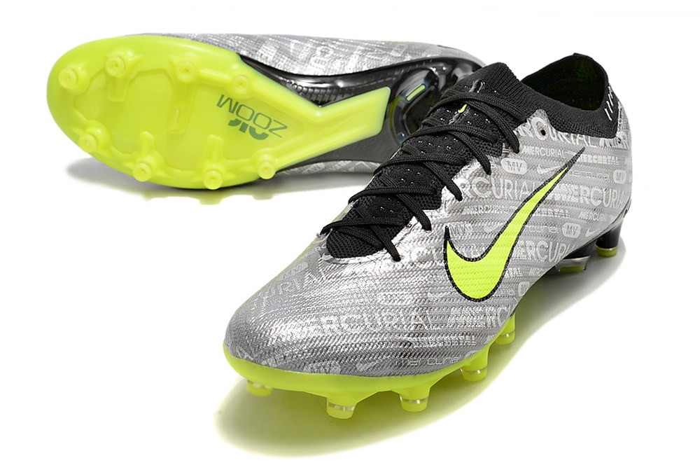 Nike Zoom Mercurial Vapor 15 Elite XXV AG - Metallic Silver/Volt
