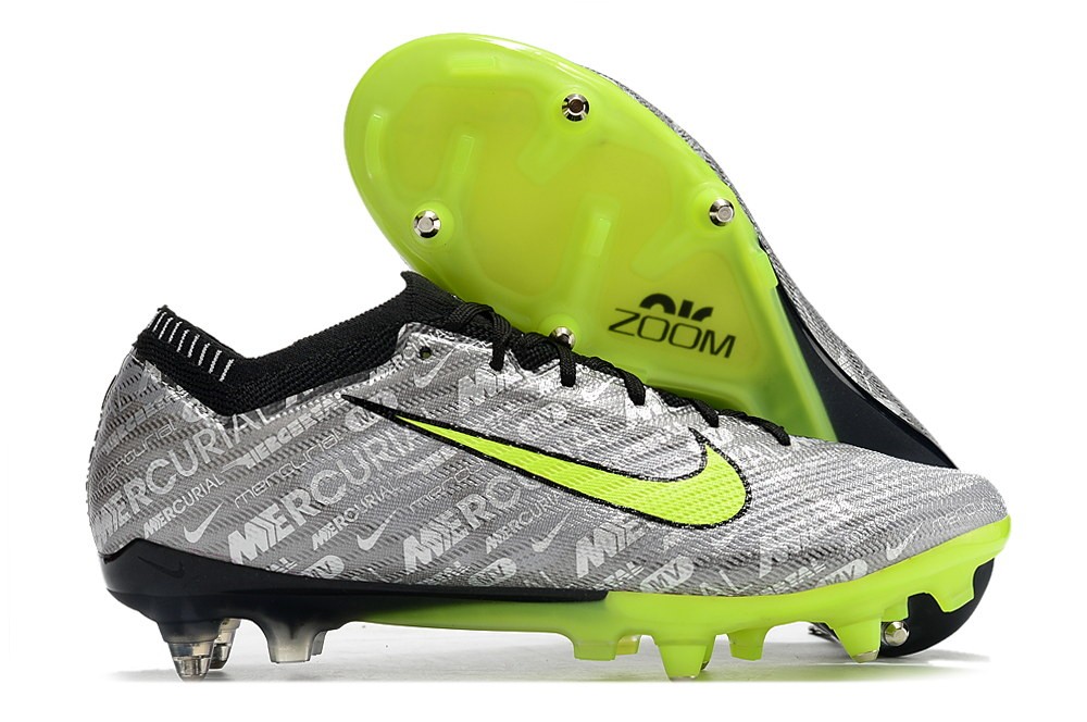 Nike Zoom Mercurial Vapor 15 Elite XXV SG-Pro Anti Clog - Silver/Volt