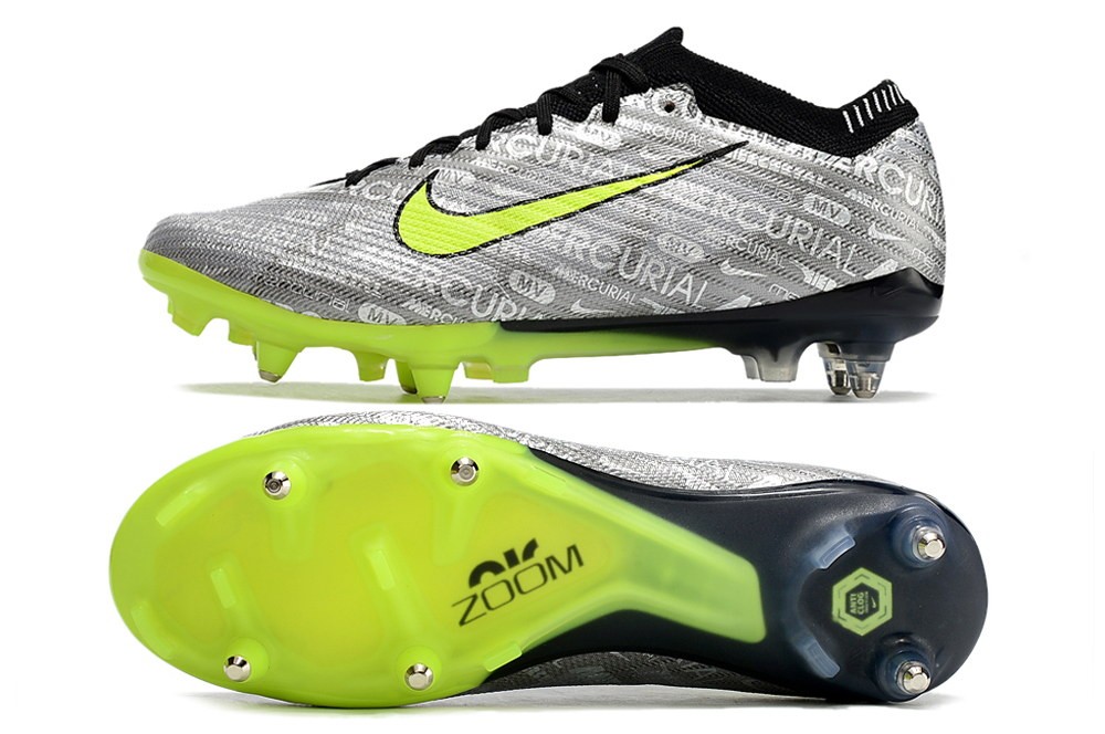 Nike Zoom Mercurial Vapor 15 Elite XXV SG-Pro Anti Clog - Silver/Volt