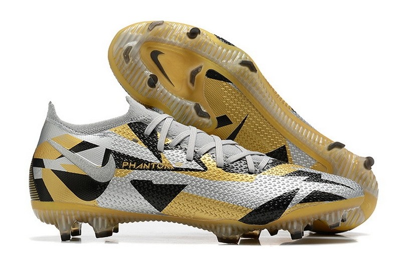 Nike Phantom GT 2 Elite Low-cut FG - Grey/Gold/Black