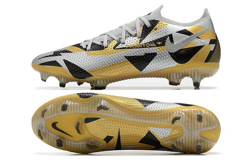 Nike Phantom GT 2 Elite Low-cut FG - Grey/Gold/Black