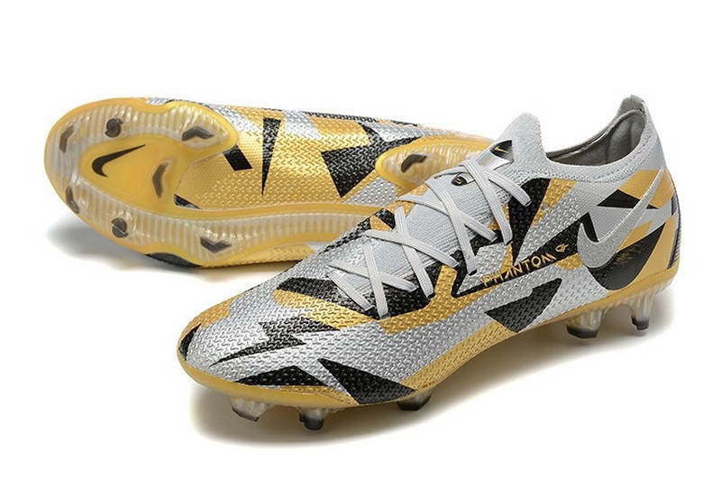 Nike Phantom GT 2 Elite Low-cut FG - Grey/Gold/Black