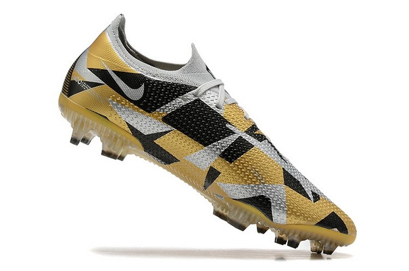 Nike Phantom GT 2 Elite Low-cut FG - Grey/Gold/Black