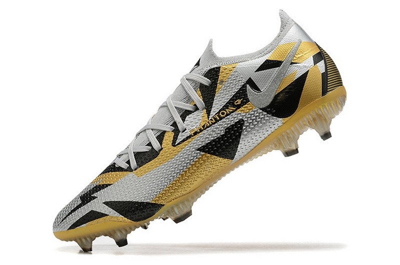 Nike Phantom GT 2 Elite Low-cut FG - Grey/Gold/Black
