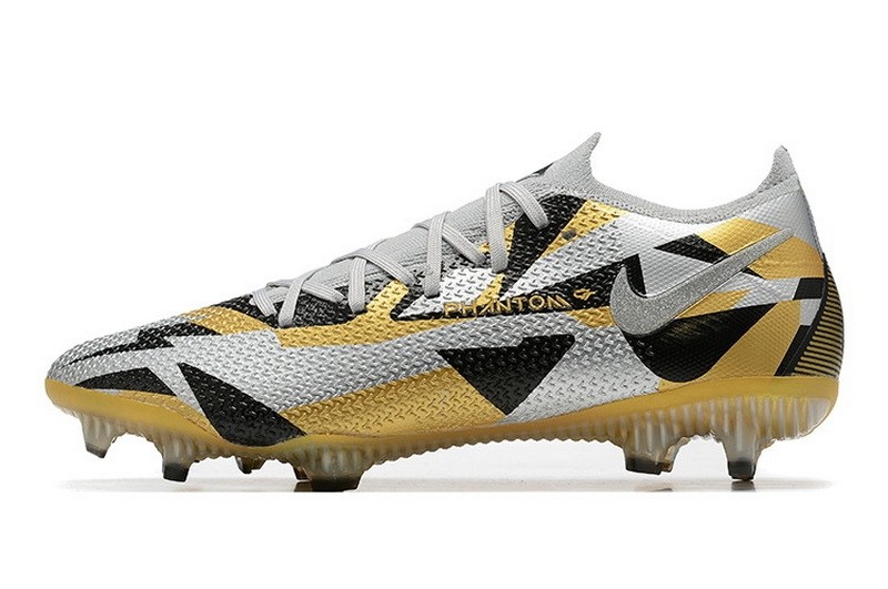 Nike Phantom GT 2 Elite Low-cut FG - Grey/Gold/Black