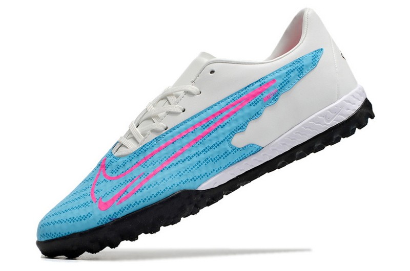 Nike Phantom GX Academy TF Turf Soccer Cleats - Blue/Pink/White