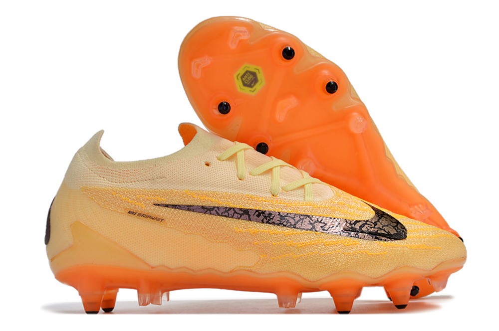 Nike Phantom GX Elite Low SG-PRO Anti Clog Blaze - Citron Tint/Burgundy Crush