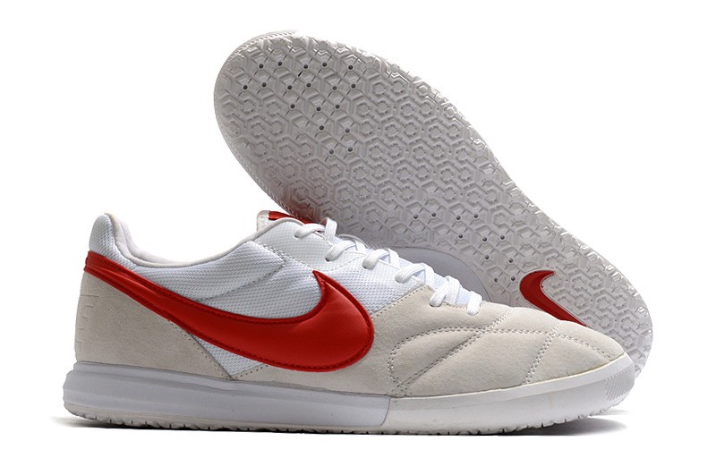 Nike Premier II sala IC - Pure Platinum/University Red/White