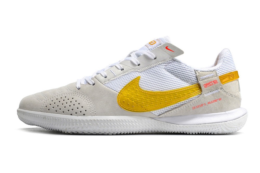 Nike Sao Paulo Streetgato IC Soccer Shoes - Summit White/Gold