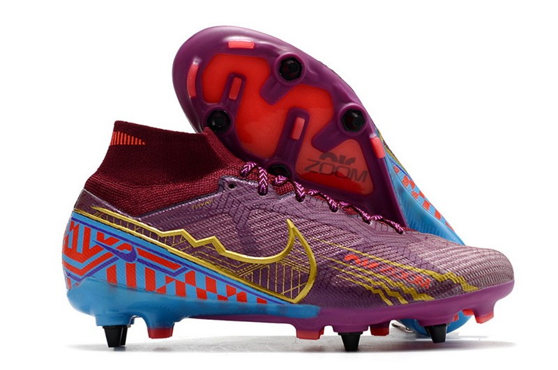 Nike Air Zoom Mercurial Superfly 9 Elite SG Player Edition Mbappe - Purple/Red