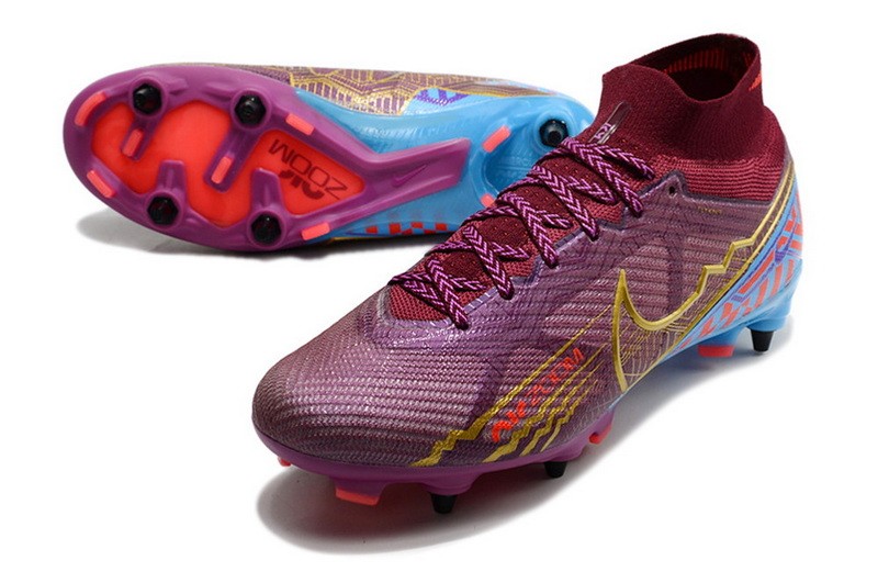 Nike Air Zoom Mercurial Superfly 9 Elite SG Player Edition Mbappe - Purple/Red