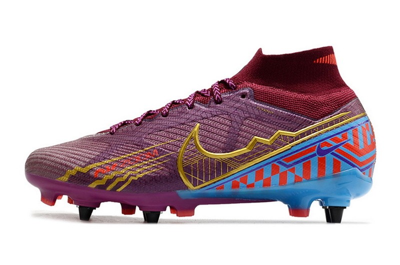 Nike Air Zoom Mercurial Superfly 9 Elite SG Player Edition Mbappe - Purple/Red