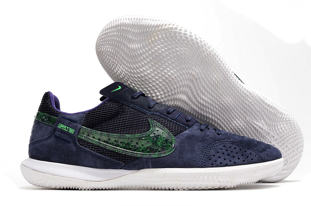 Nike Streetgato IC Indoor Soccer Shoes - Blackened Blue/Green