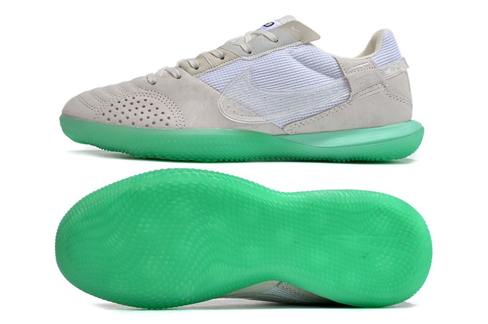 Nike Streetgato IC Indoor Soccer Shoes - Off White/Green