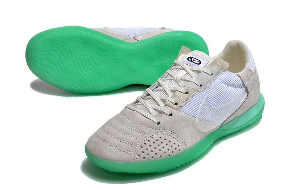 Nike Streetgato IC Indoor Soccer Shoes - Off White/Green