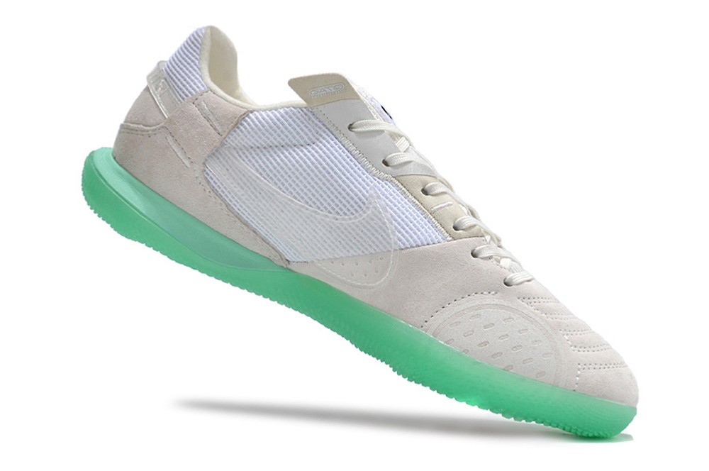 Nike Streetgato IC Indoor Soccer Shoes - Off White/Green