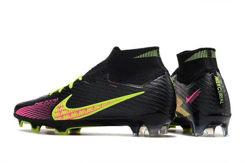 Nike Air Zoom Mercurial Superfly 9 Elite FG - Black/Pink/Yellow