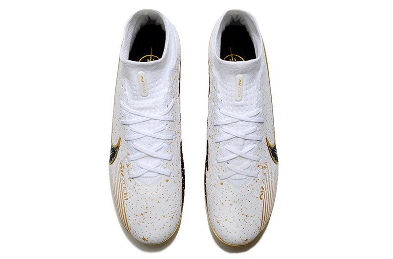 Nike Air Zoom Mercurial Superfly 9 Elite FG By You - White/Gold/Black