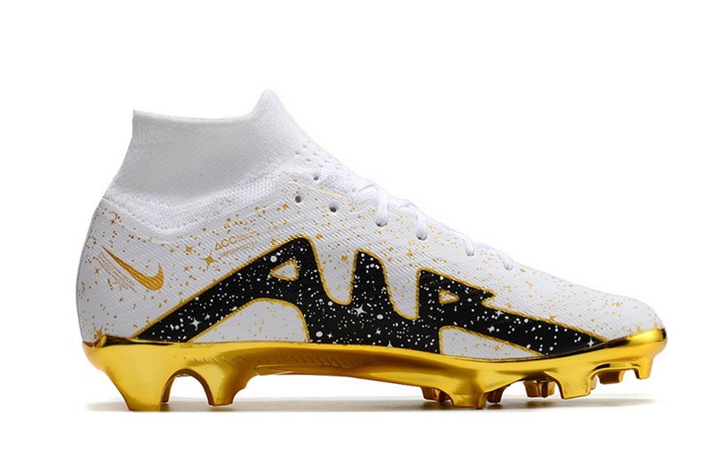 Nike Air Zoom Mercurial Superfly 9 Elite FG By You - White/Gold/Black