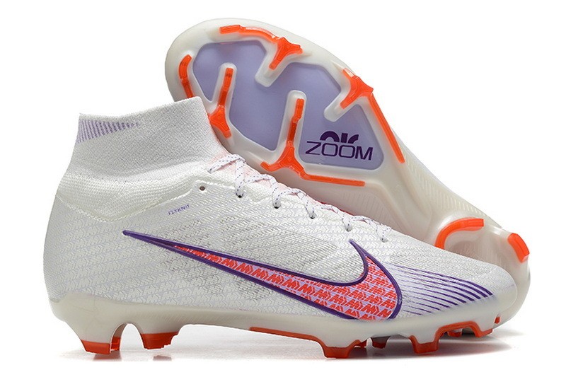 Nike Air Zoom Mercurial Superfly 9 Elite FG - White/Purple/Red