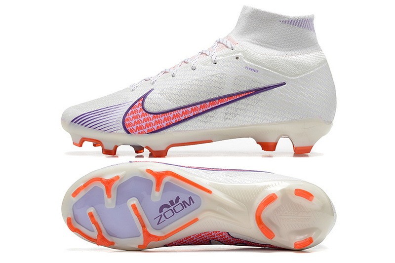 Nike Air Zoom Mercurial Superfly 9 Elite FG - White/Purple/Red