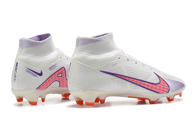 Nike Air Zoom Mercurial Superfly 9 Elite FG - White/Purple/Red