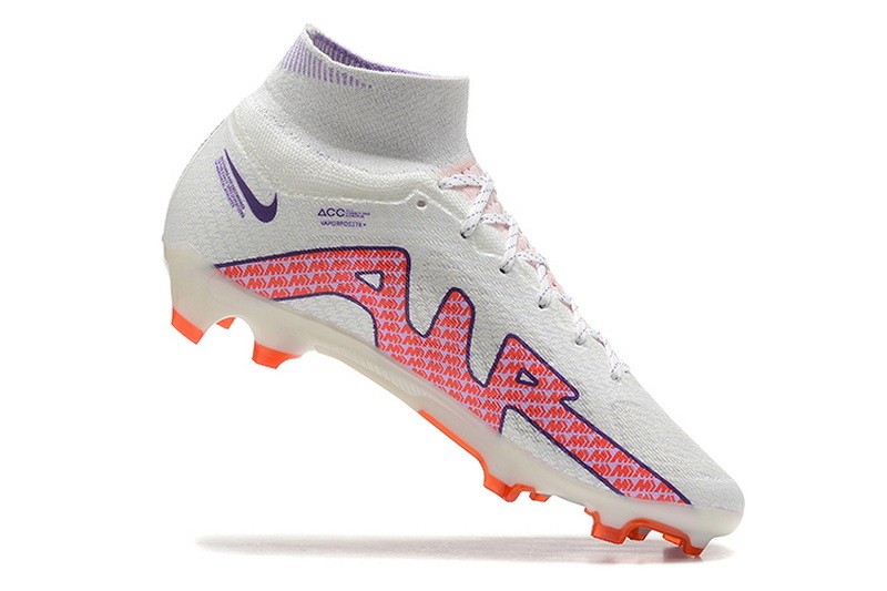 Nike Air Zoom Mercurial Superfly 9 Elite FG - White/Purple/Red