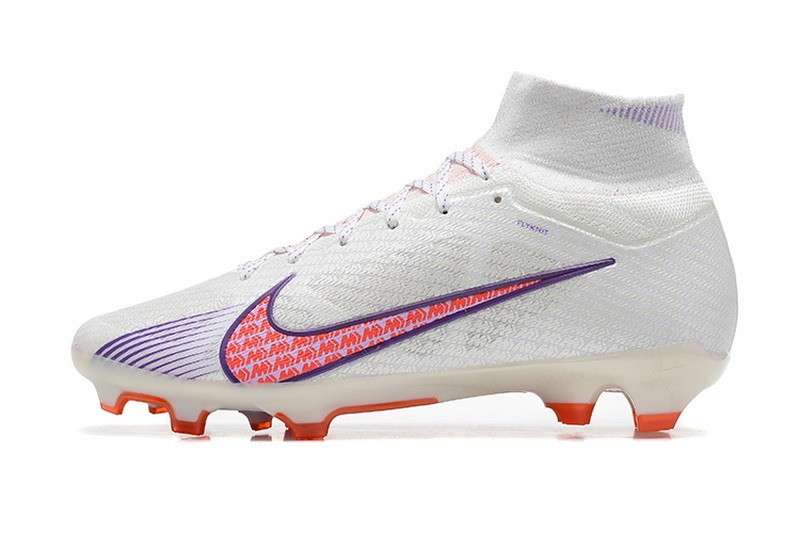 Nike Air Zoom Mercurial Superfly 9 Elite FG - White/Purple/Red