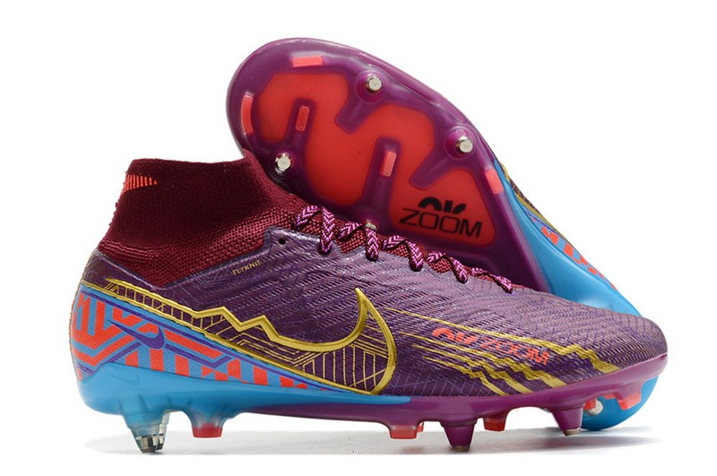 Nike Air Zoom Mercurial Superfly 9 Elite SG Anti Clog Mbappe - Dark Beetroot/Metallic Vivid Gold