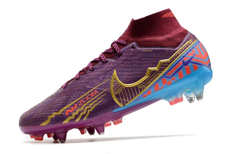 Nike Air Zoom Mercurial Superfly 9 Elite SG Anti Clog Mbappe - Dark Beetroot/Metallic Vivid Gold