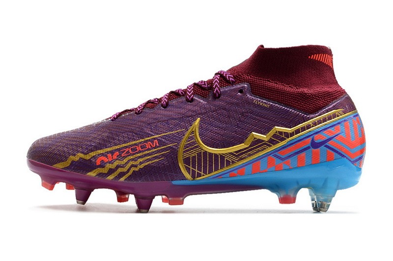 Nike Air Zoom Mercurial Superfly 9 Elite SG Anti Clog Mbappe - Dark Beetroot/Metallic Vivid Gold