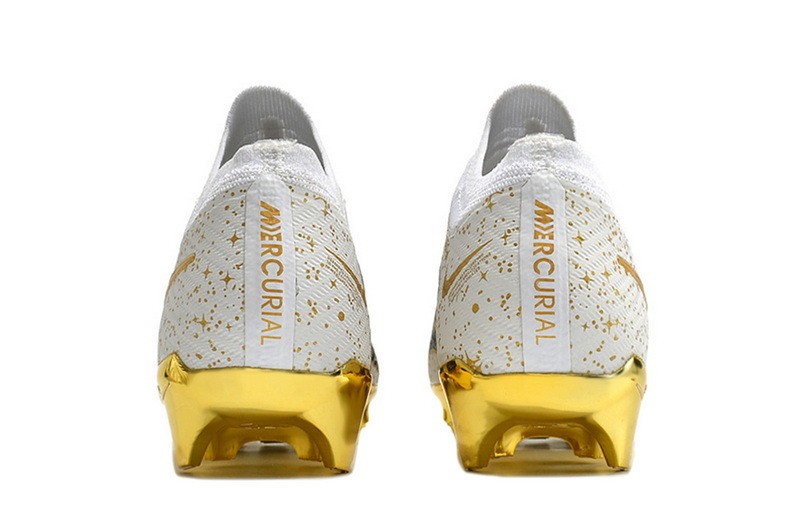 Nike Air Zoom Mercurial Vapor 15 Elite FG - White/Gold/Black