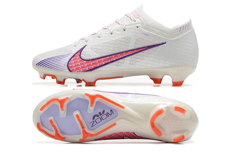 Nike Air Zoom Mercurial Vapor 15 Elite FG - White/Purple/Red