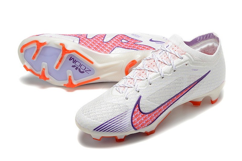Nike Air Zoom Mercurial Vapor 15 Elite FG - White/Purple/Red