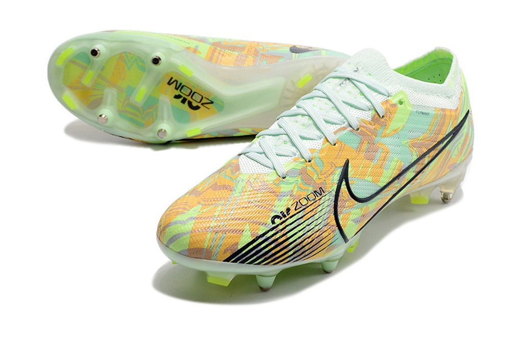 Nike Air Zoom Mercurial Vapor 15 Elite Metal Studs SG Bonded - Green/Orange
