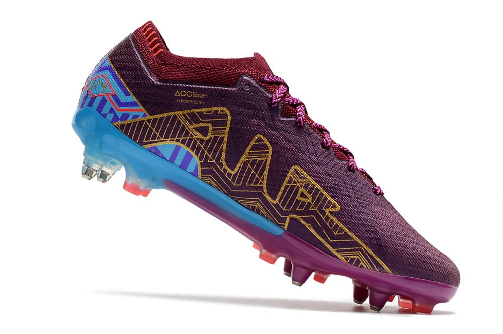 Nike Air Zoom Mercurial Vapor 15 Elite Metal Studs SG Mbappe - Purple/Red