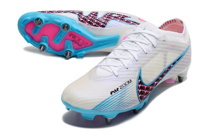 Nike Air Zoom Mercurial Vapor 15 Elite SG Removable Studs Blast - White/Baltic Blue/Pink Blast
