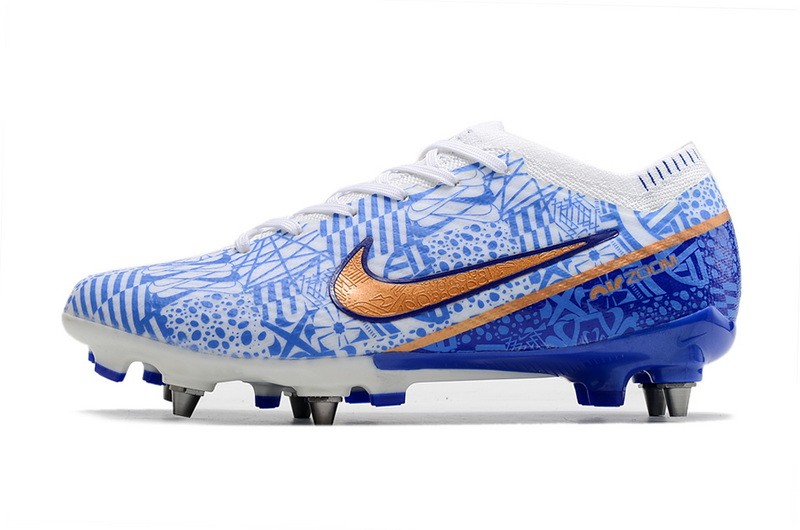 Nike Air Zoom Mercurial Vapor 15 Elite SG Removable Studs CR7 - White/Metallic Copper/Blue