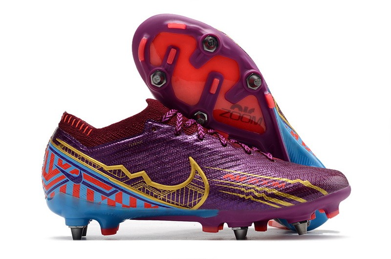 Nike Air Zoom Mercurial Vapor 15 Elite SG Removable Studs Mbappe - Dark Beetroot/Metallic Vivid Gold