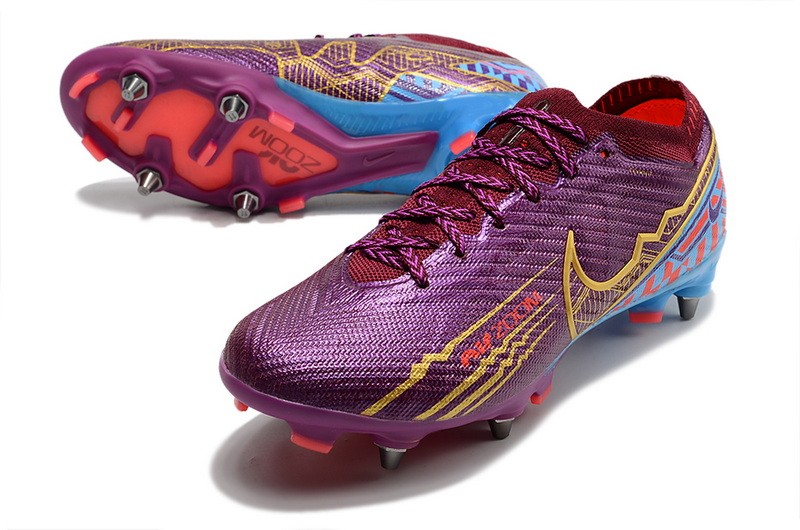 Nike Air Zoom Mercurial Vapor 15 Elite SG Removable Studs Mbappe - Dark Beetroot/Metallic Vivid Gold